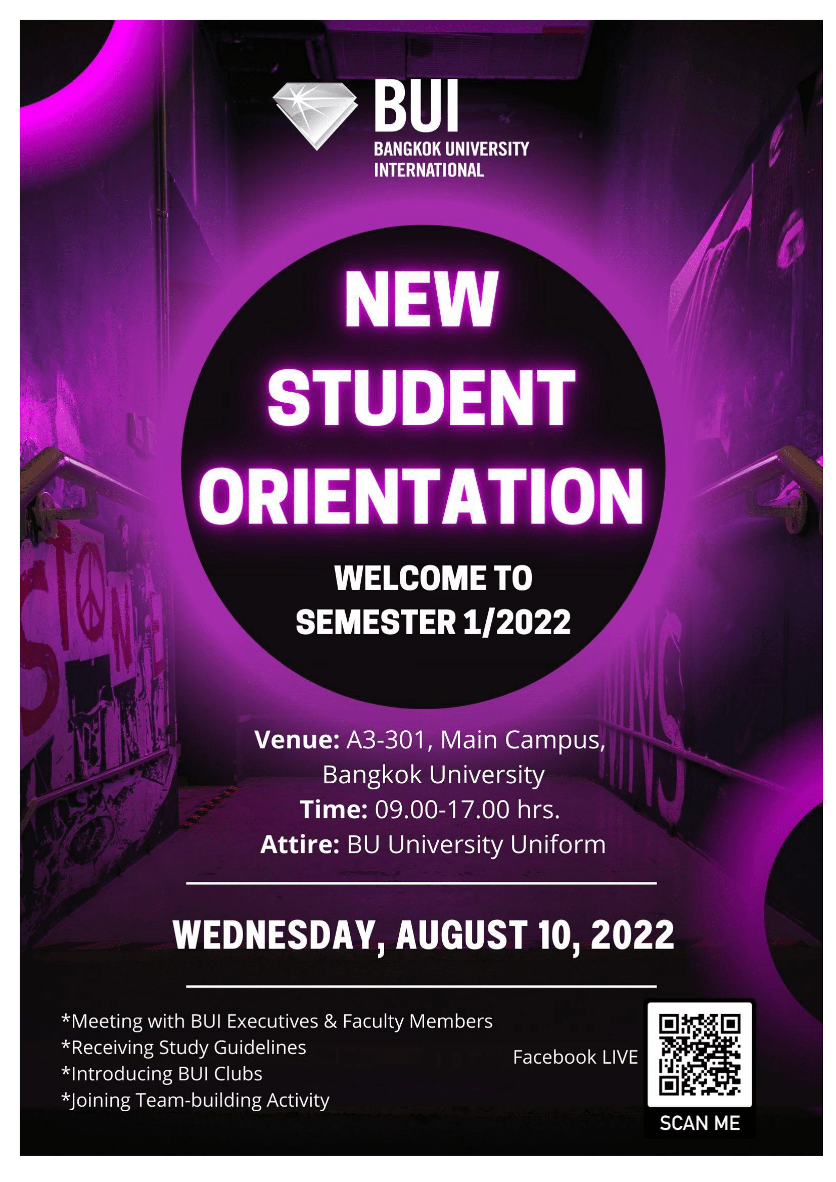 NEW STUDENT ORIENTATION มหาวิทยาลัยกรุงเทพ